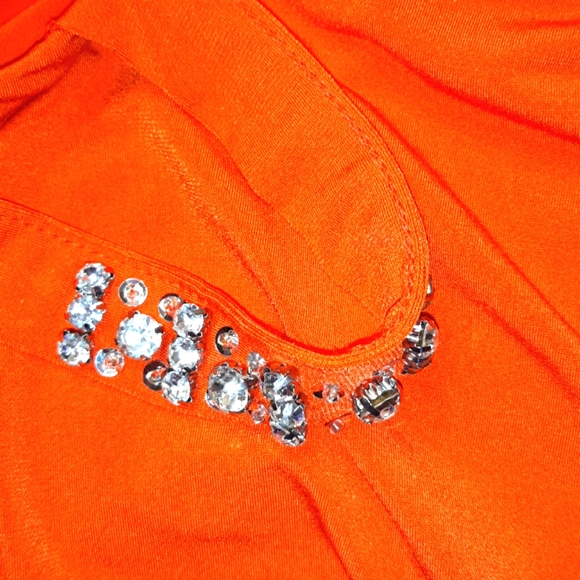 NWT INC INTERNATIONAL 1X Plus Orange embellished Sleeveless Top - Picture 12 of 13